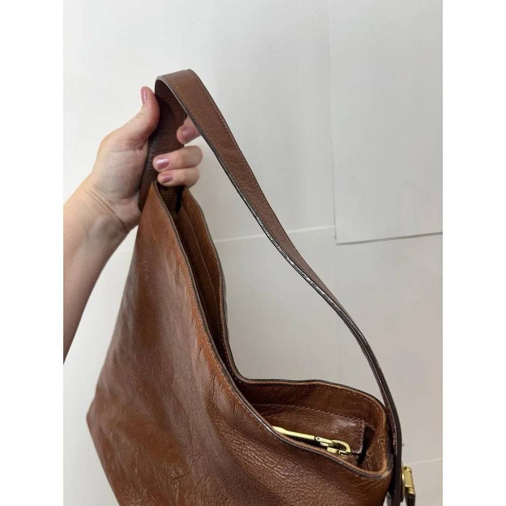 Fossil Maya Hobo Bag, Brown Leather Hobo Purse